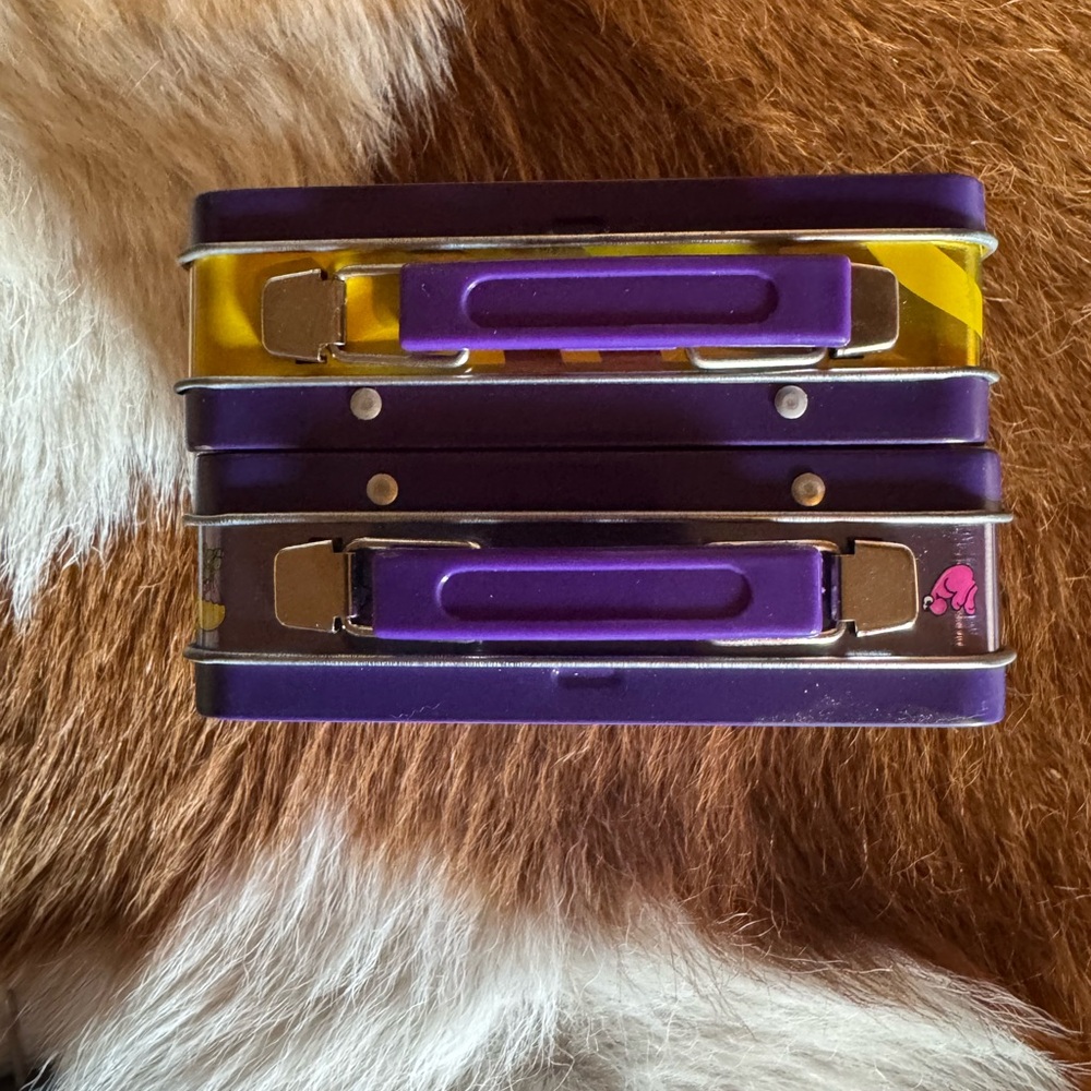 Wonka Laffy Taffy & Nerds Tin Lunchbox Set - Purple/Yellow - Picture 3 of 5